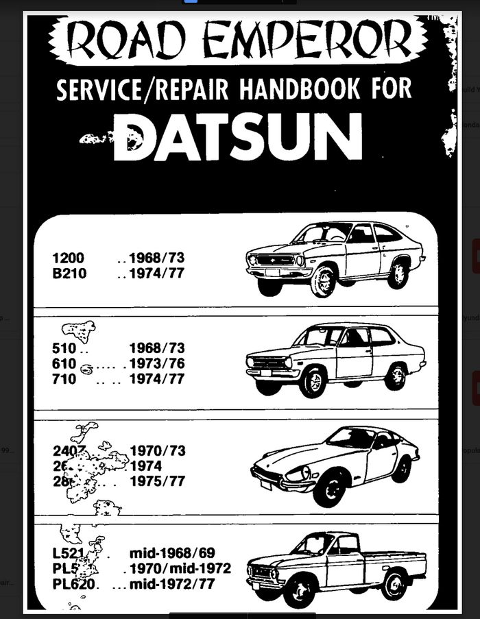 Download Datsun 1600 Estate 1968-1973 Workshop Service Repair Manual